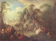 Pater, Jean-Baptiste A Country Festival with Soldiers Rejoicing (mk05) china oil painting artist